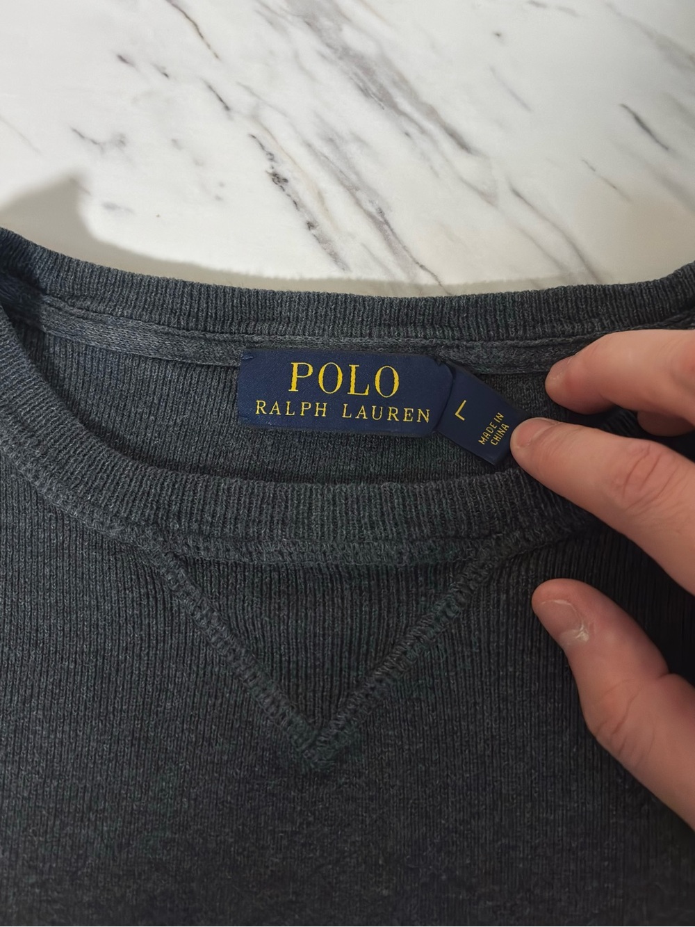 Polo by Ralph Lauren Crewneck Sweater in Dark Teal - Picture 2 of 10